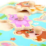Baby Montessori Toys Wooden Puzzle Board