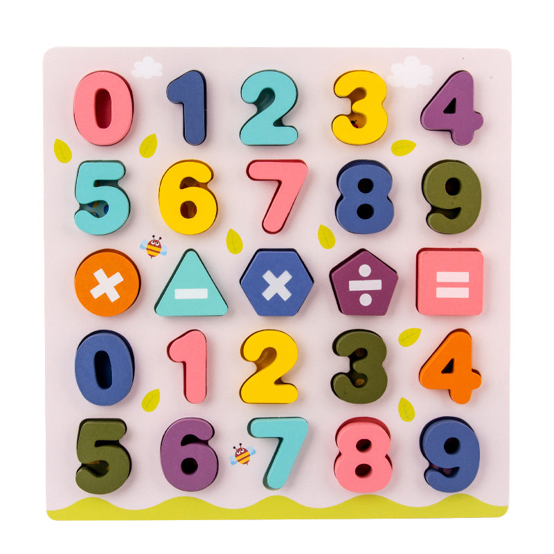 Wooden Letters & Numbers Sorting Puzzle