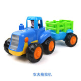 Thicken Push And Go Car Construction Vehicles Toys Pull Back Cartoon Play For 2 3 Years Old Boys Toddlers Kids Gift
